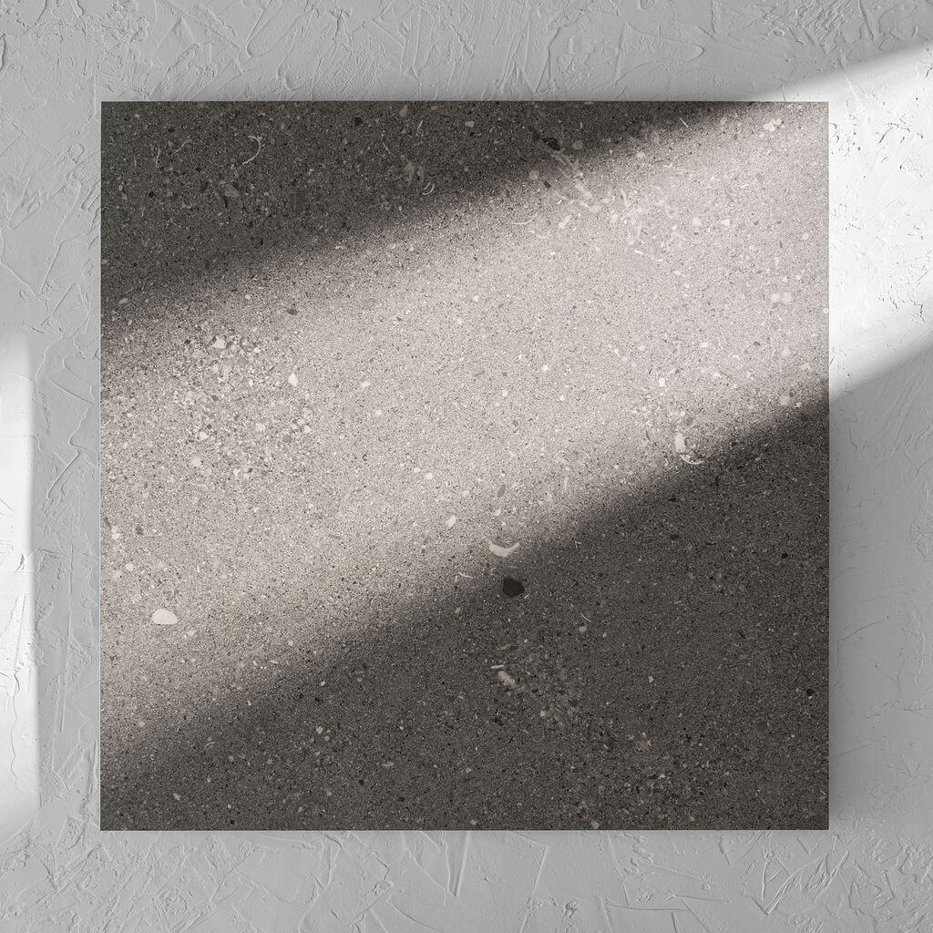 Shellstone Dark Grey External Rectified 600x600mm