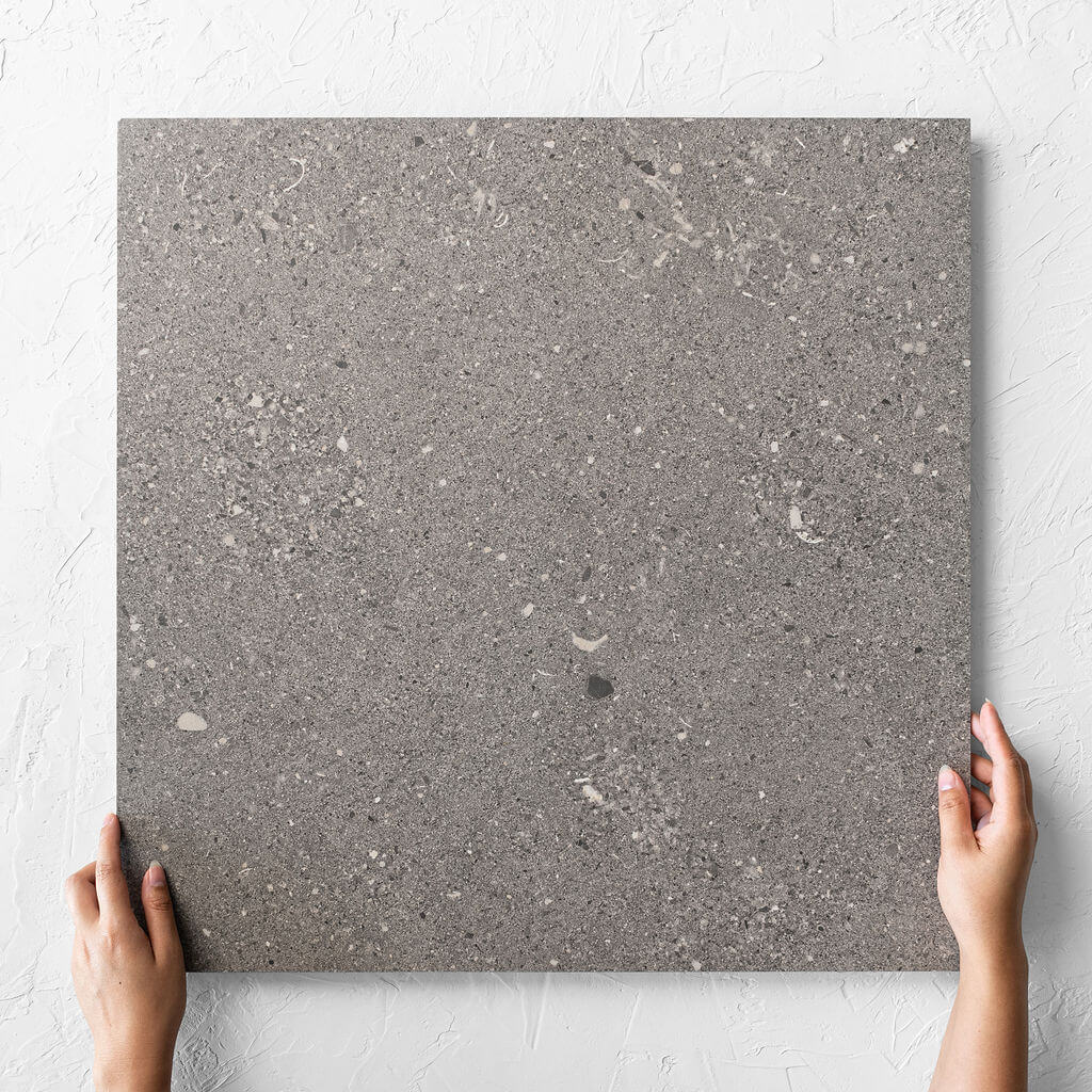 Shellstone Dark Grey External Rectified 600x600mm