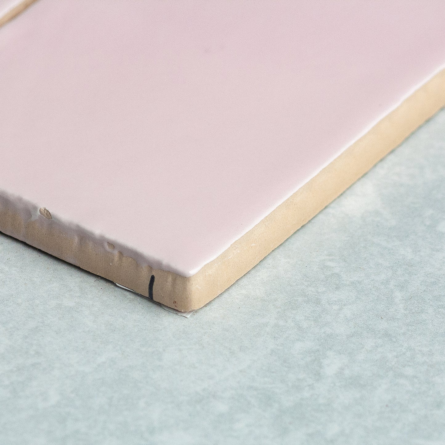 Spanish Handmade Gloss Soft Pink  75x150mm