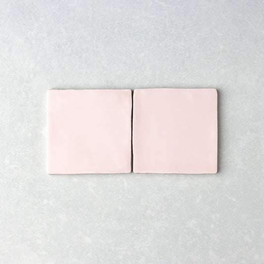Handmade Matt Soft Pink  100x100mm