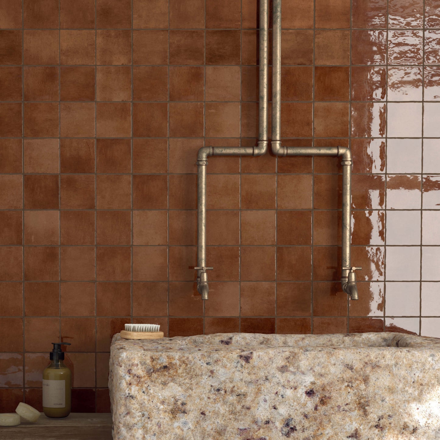 Majorca Gloss Mattone 100x100mm