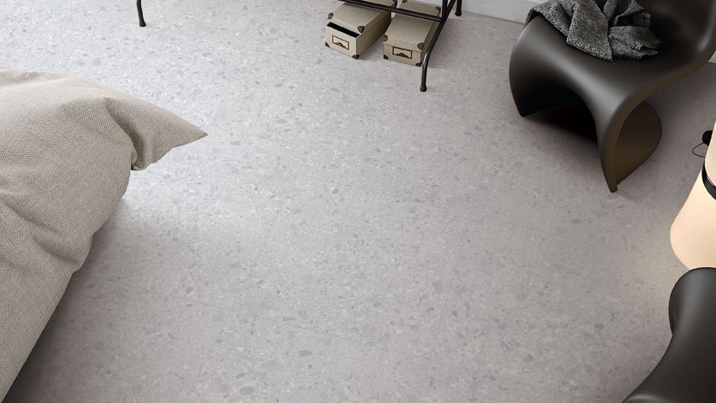 Terrazzo White Matt 600x600mm