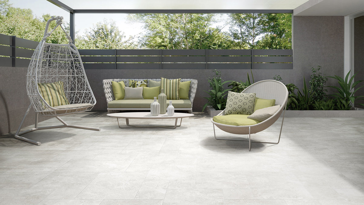 Timeless White Structured 600x600mm edge and surface detail