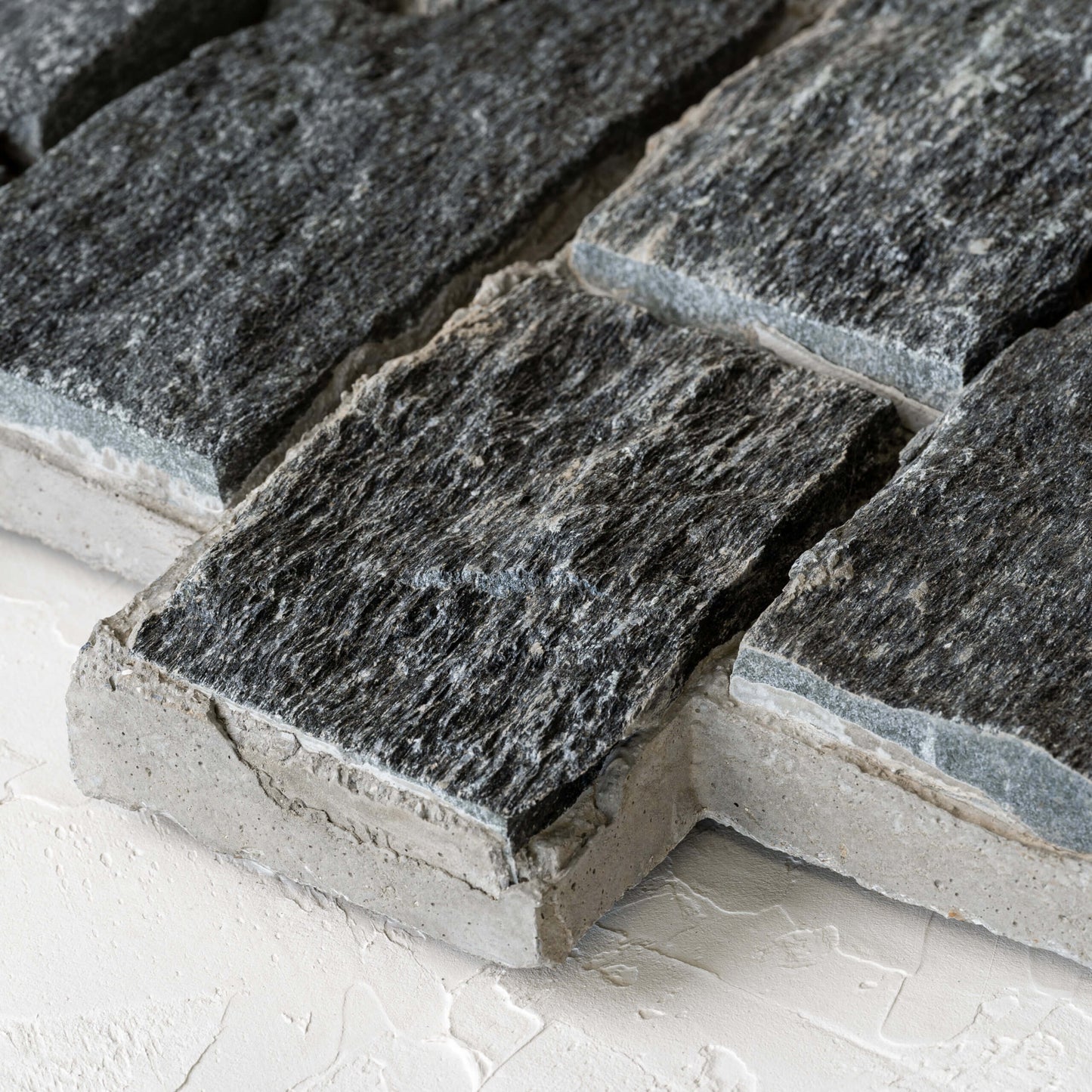 Black Mica Schist Z Panel Interlock 200x600mm