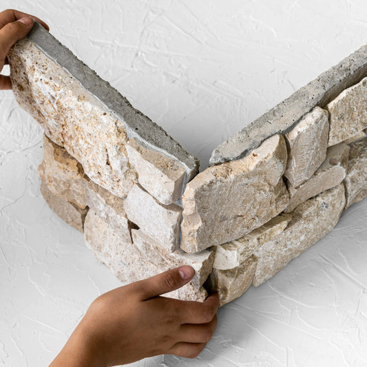 Beige Travertine Z Panel Corner 200x600mm