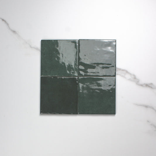 alchemica selva gloss 100x100mm top view