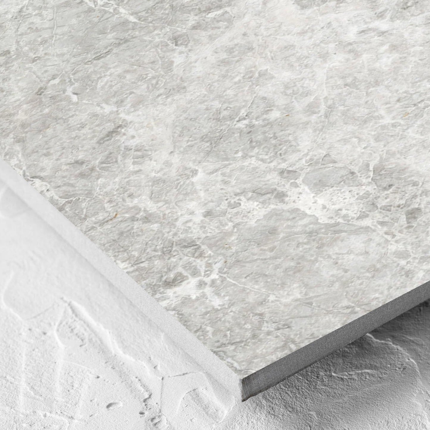 Corner close-up of the Antalya Beige Matt 300x600mm tile showing the matt surface and the edge profile