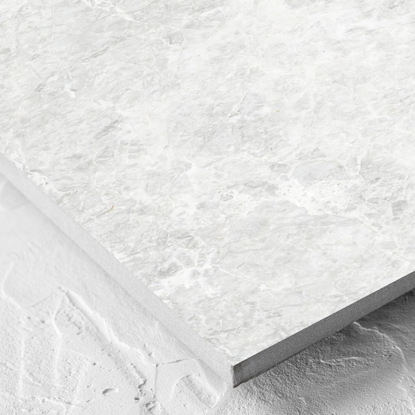 Corner close-up of the Antalya Bianco Matt 300x600mm tile showing the matt surface and the edge profile