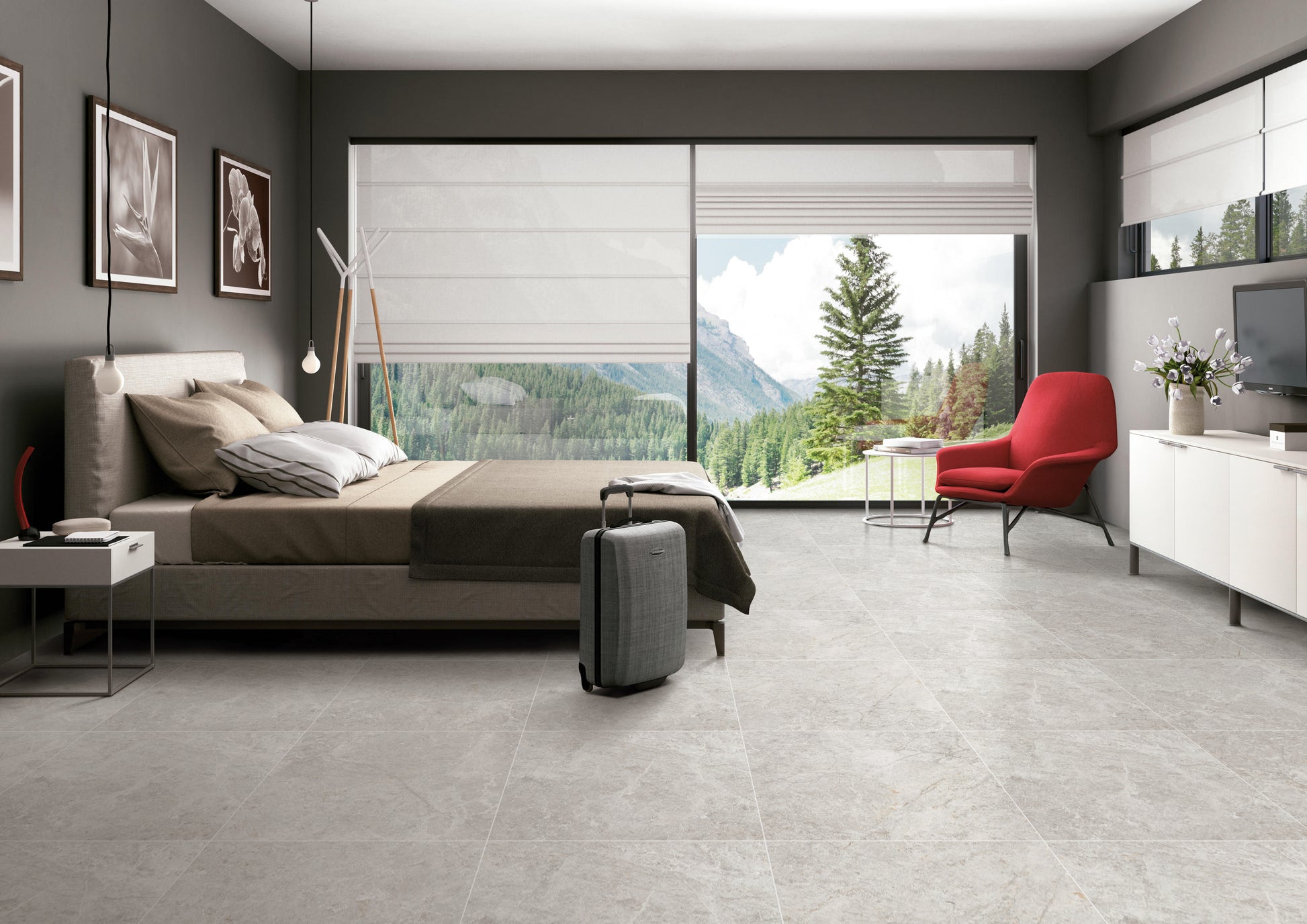 Antalya Matt Beige Bullnose Square 400x600x20mm lifestyle
