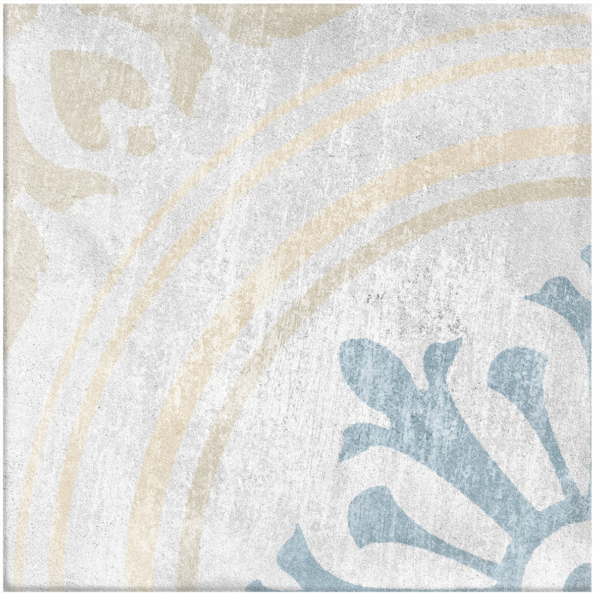 Antiquity Valencia Blue Decor 150x150mm