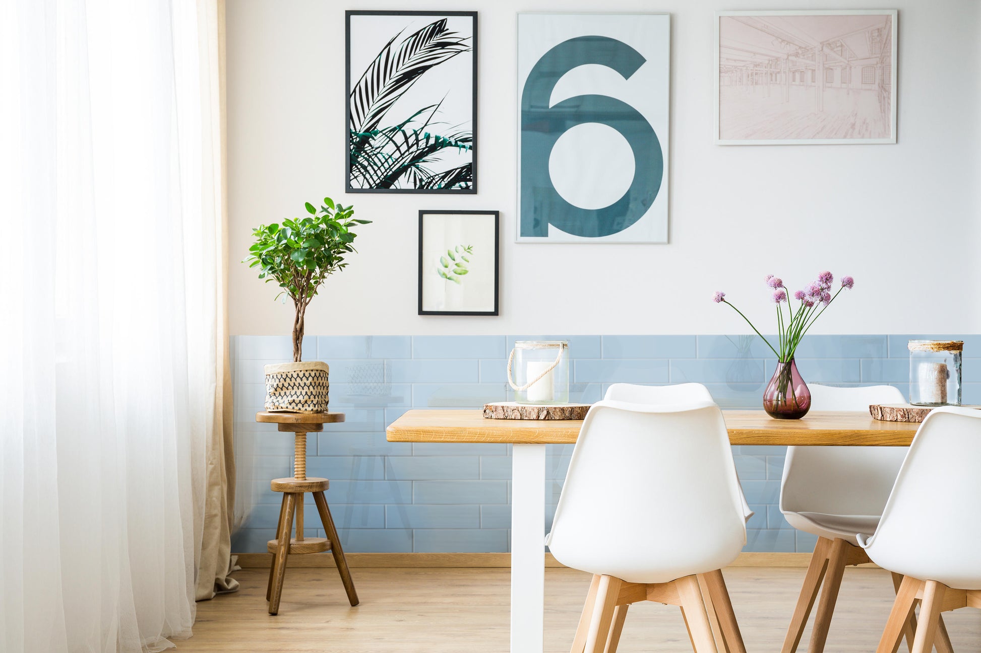 Aquarella Sky Blue Matt 75x300mm lifestyle