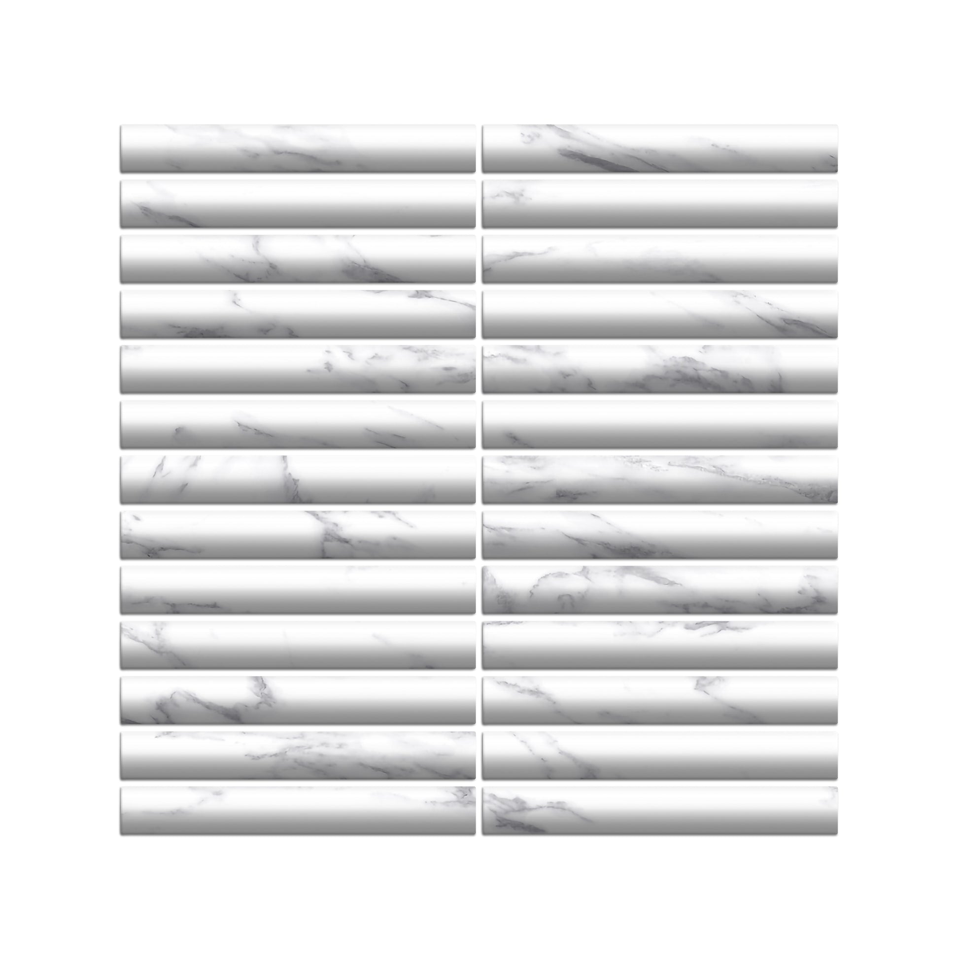 Archistone Carrara Recycled Glass Matt Fluted 290x299mm