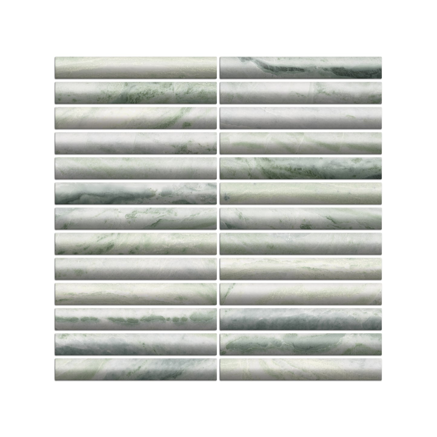 Archistone Jade Recycled Glass Matt Fluted 290x299mm