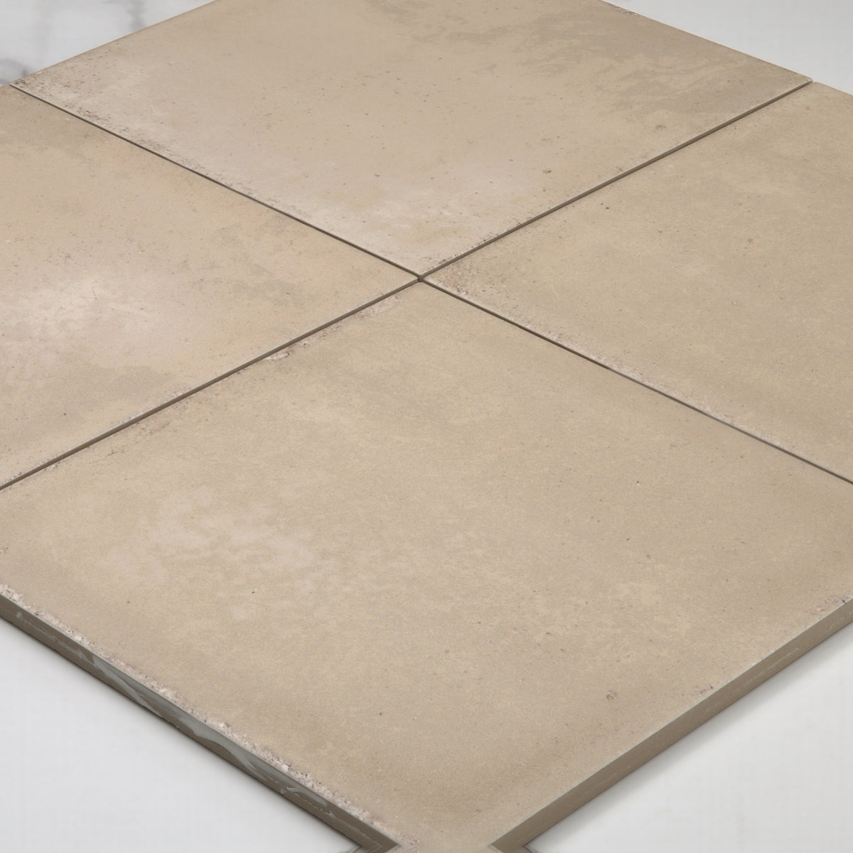 Atlantique Amande Matt 200x200mm angle view