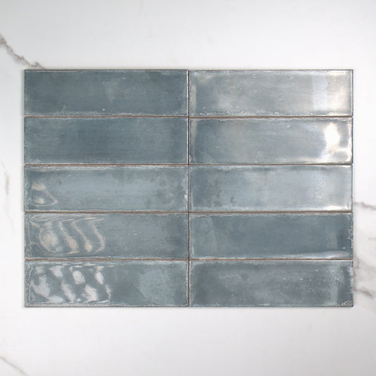 Atlantique Bleu Gloss 69x240mm top view