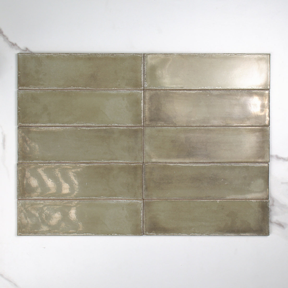 Atlantique Olive Gloss 69x240mm top view