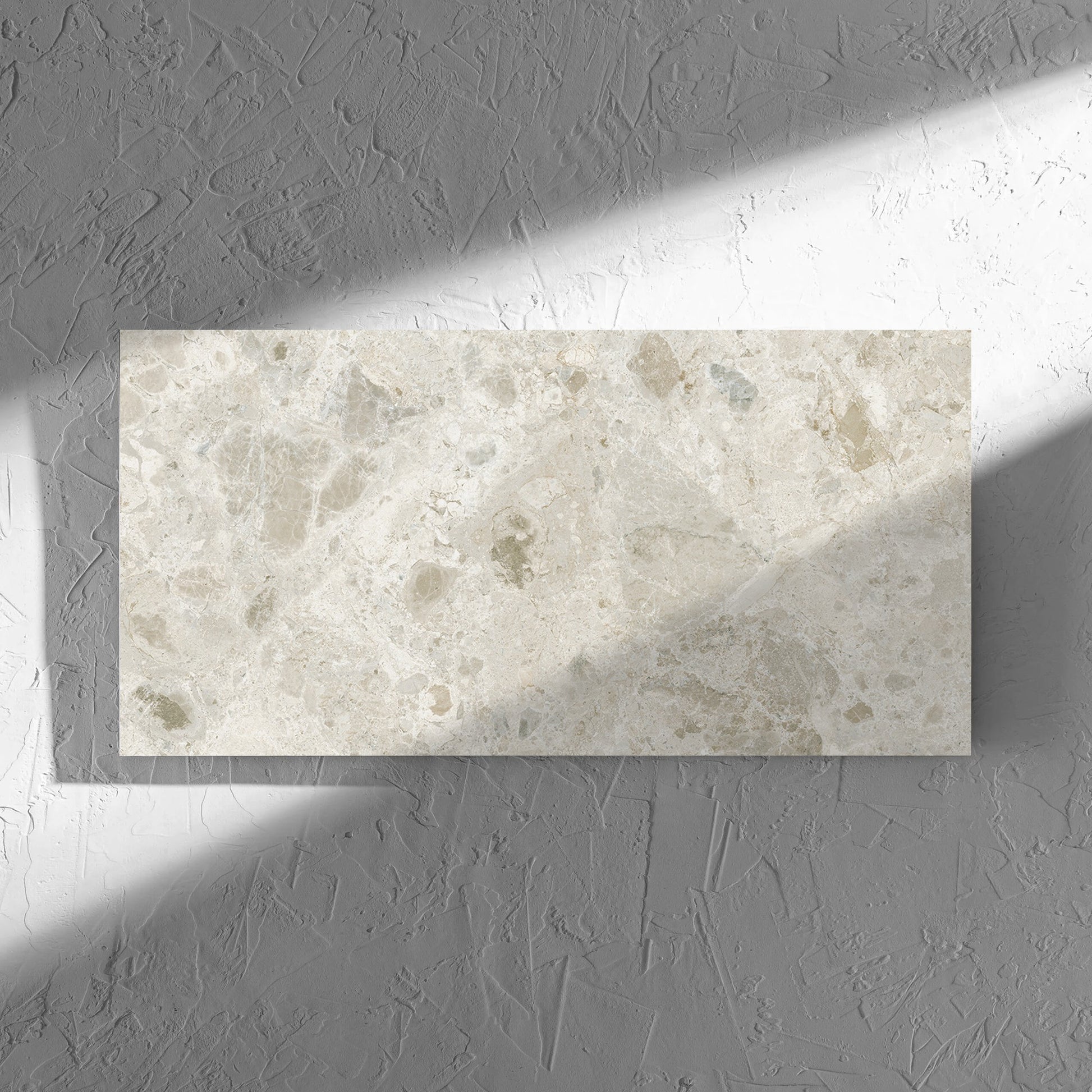 Bedrock Off White Matt 300x600mm tile shadow