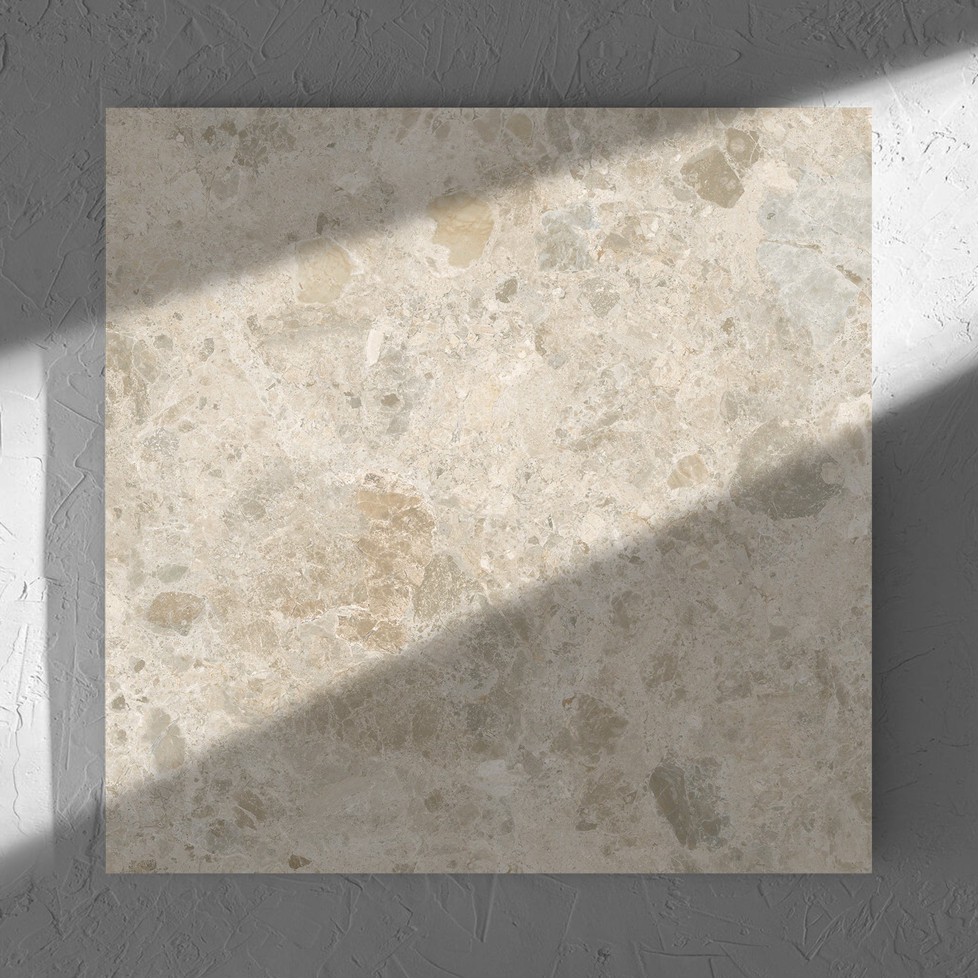 Bedrock Ivory Grip 600x600mm tile shadow