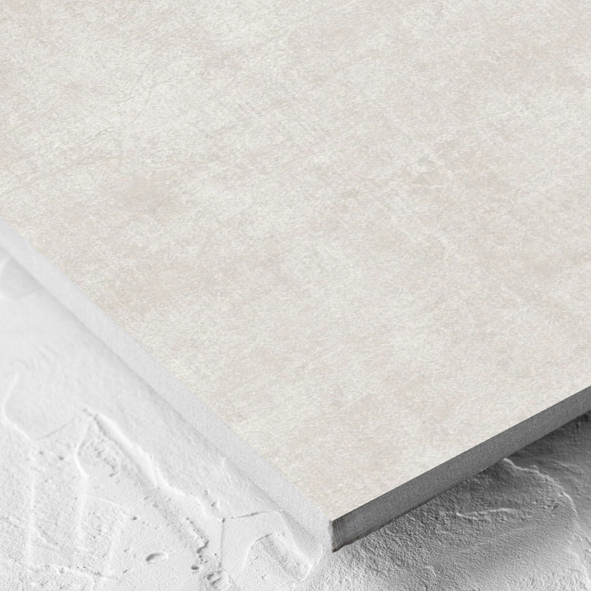 Corner close-up of the Bayside Champagne Natural Matt 300x600mm tile showing the matt surface and the edge profile
