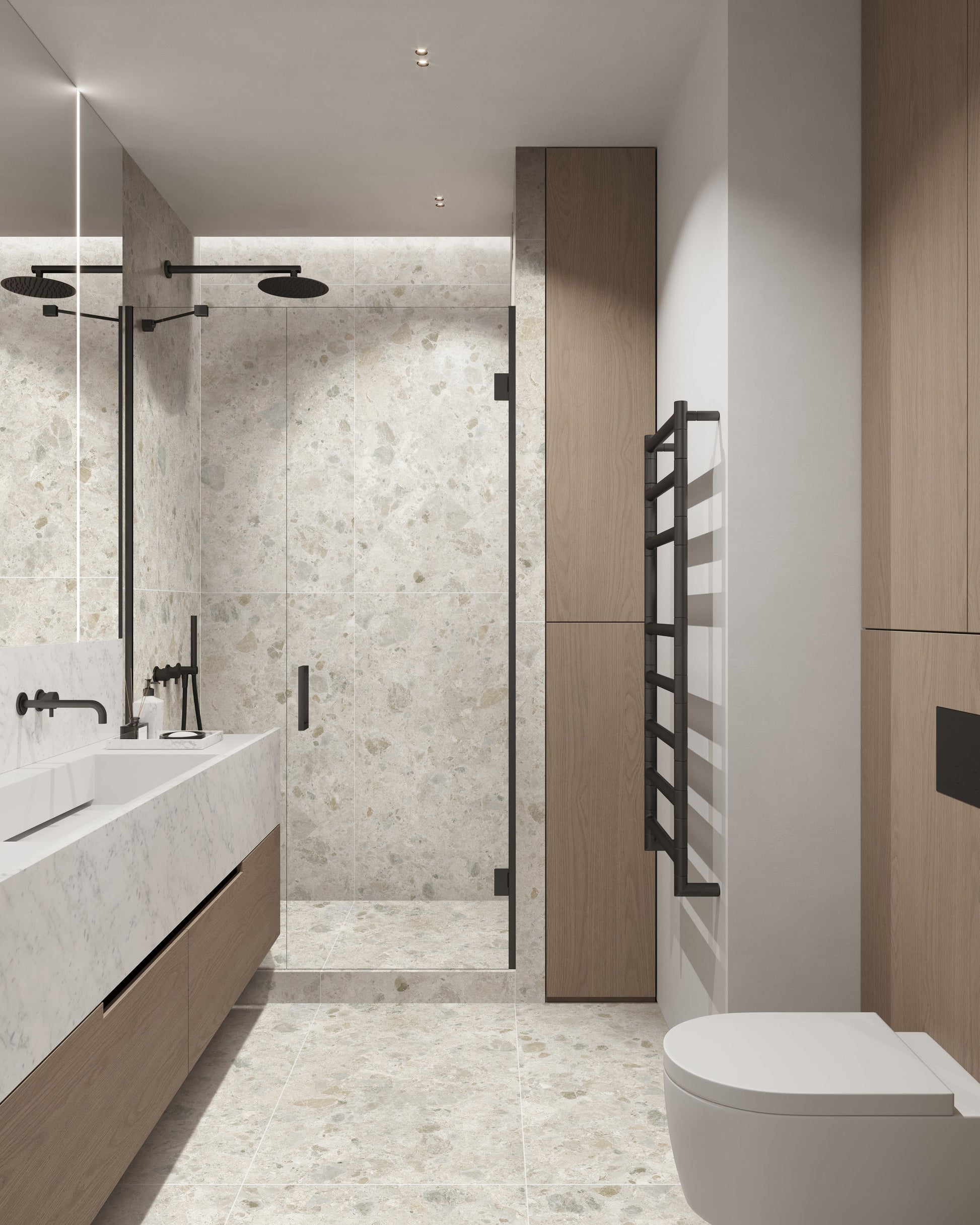 Bedrock Off White Matt 600x1200mm lifestyle