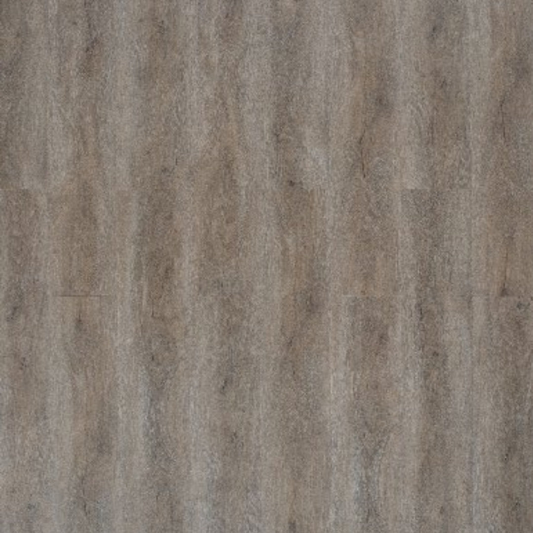 Close-up texture swatch of Beige Sand Elegant SPC Hybrid 6.5mm Flooring 5+1.5mm showing warm grey-beige wood-grain surface pattern.