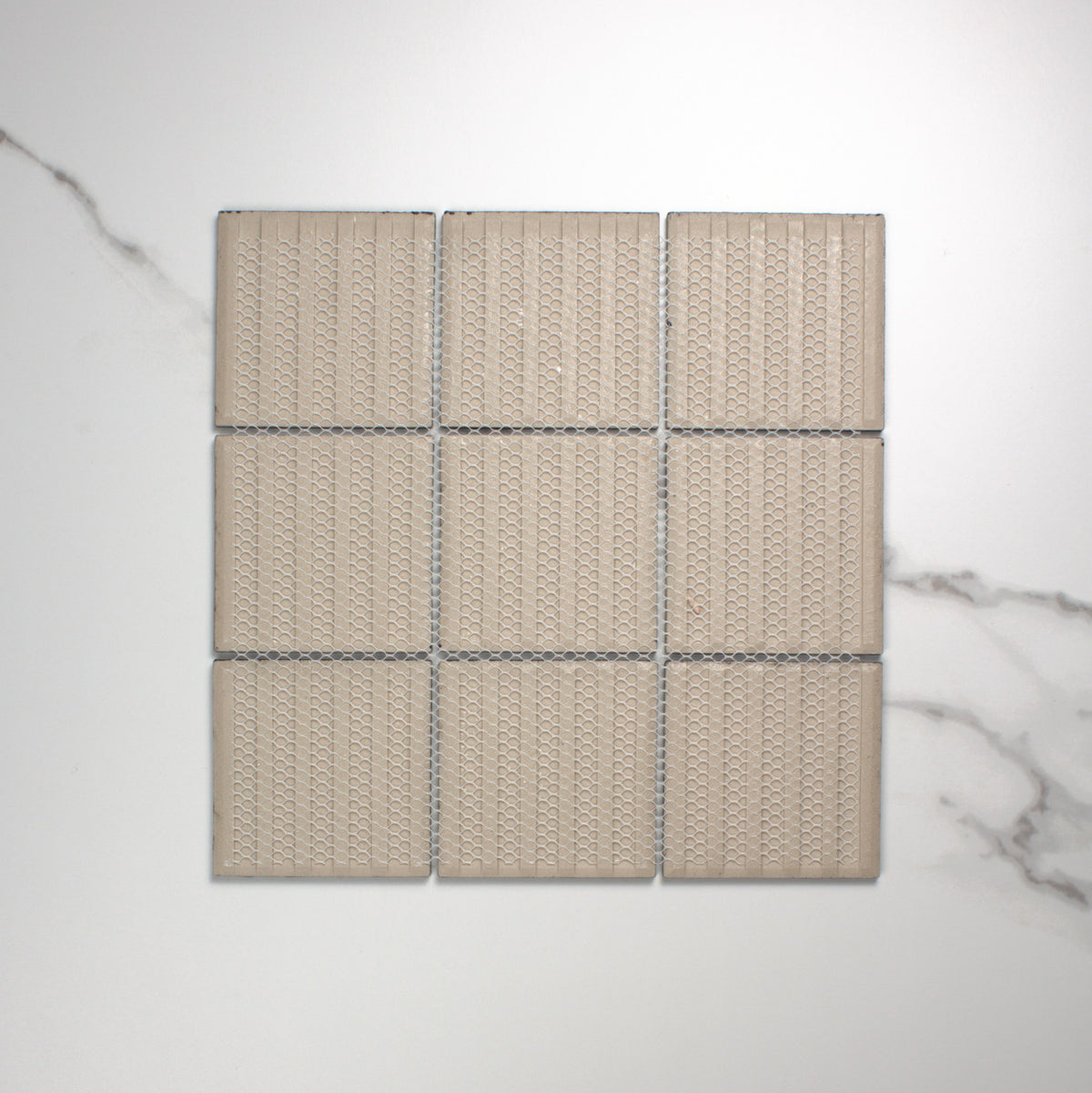 Black Matt Porcelain Glazed Square 97x97mm top view