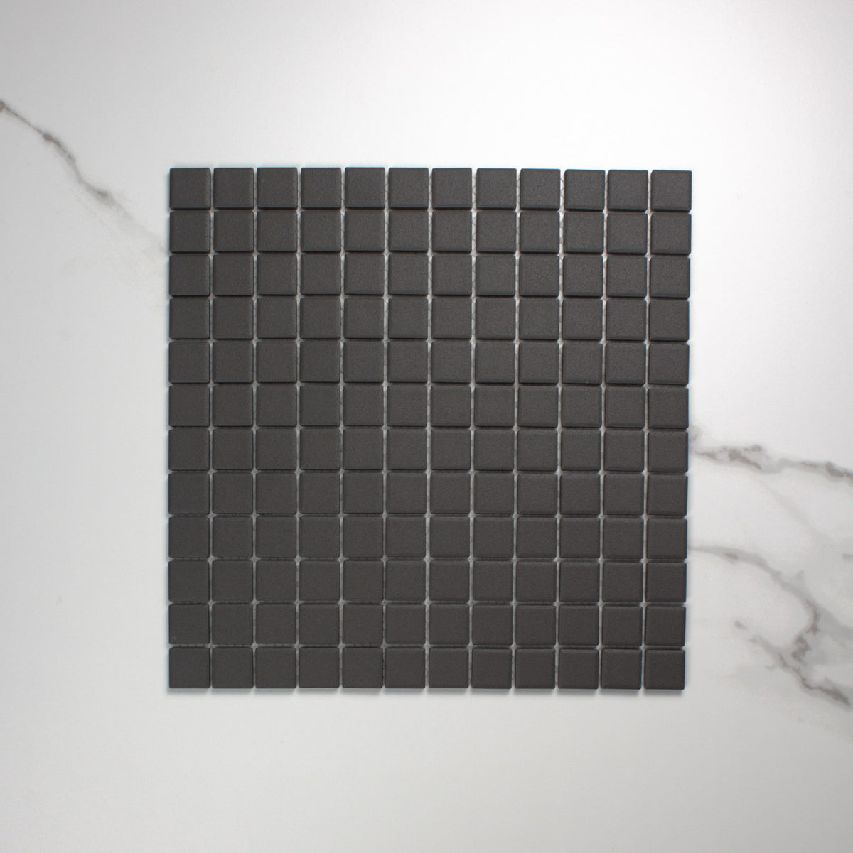 Marlowe Black Matt Mosaic 23x23mm top view