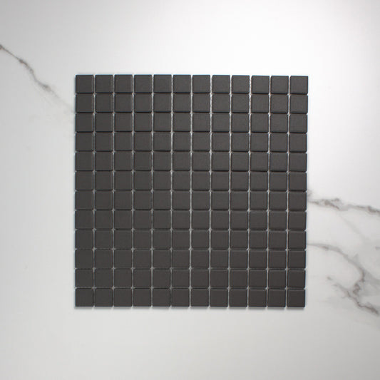Marlowe Black Matt Mosaic 23x23mm top view