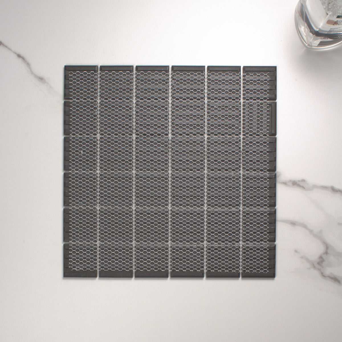 Marlowe Black Matt Mosaic 48x48mm top view
