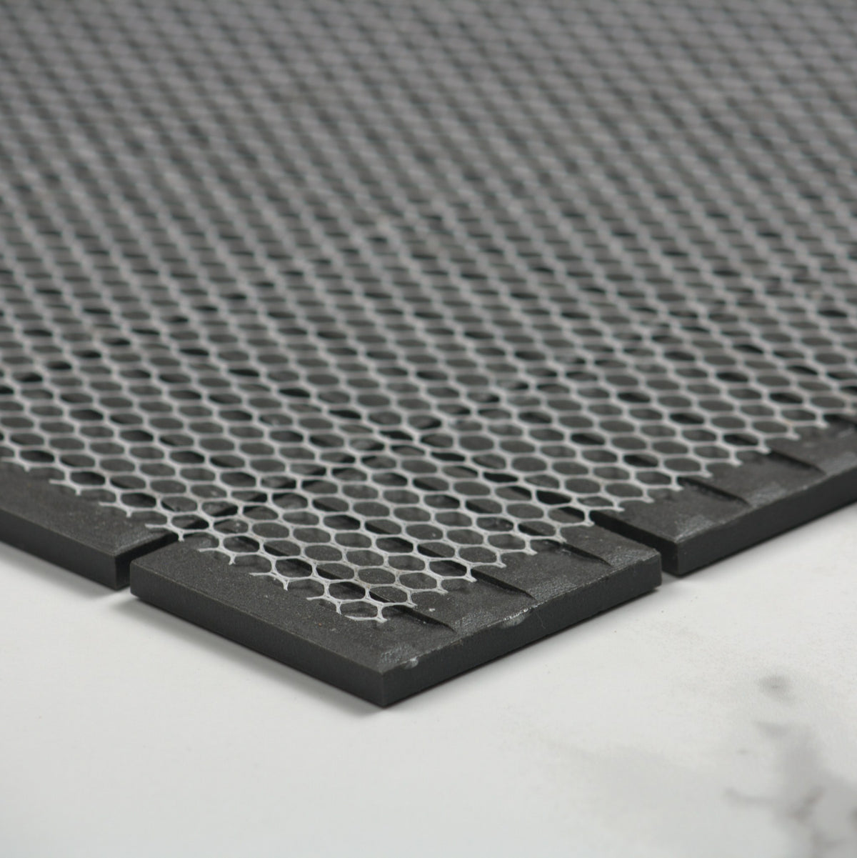 Marlowe Black Matt Mosaic 48x48mm angle view