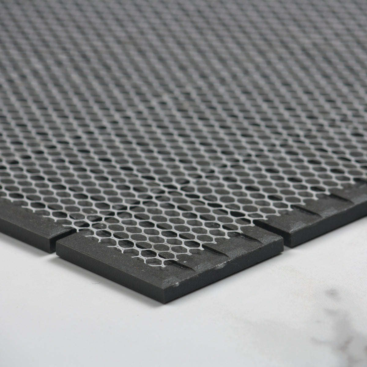 Marlowe Black Matt Mosaic 48x48mm angle view