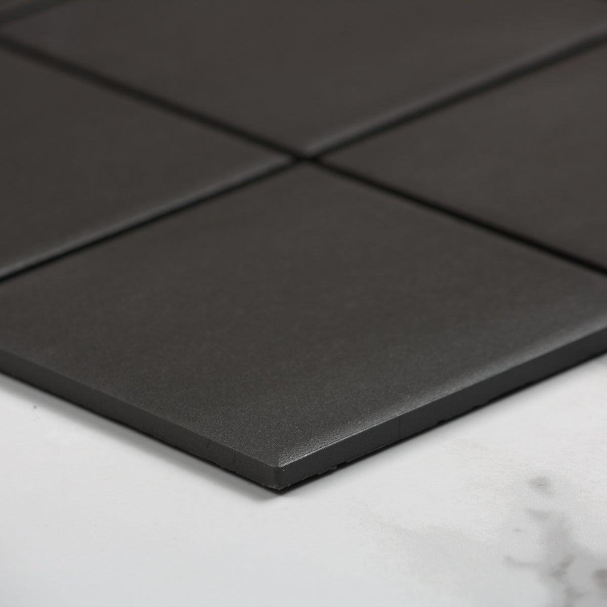 Marlowe Black Matt Mosaic 97x97mm angle view