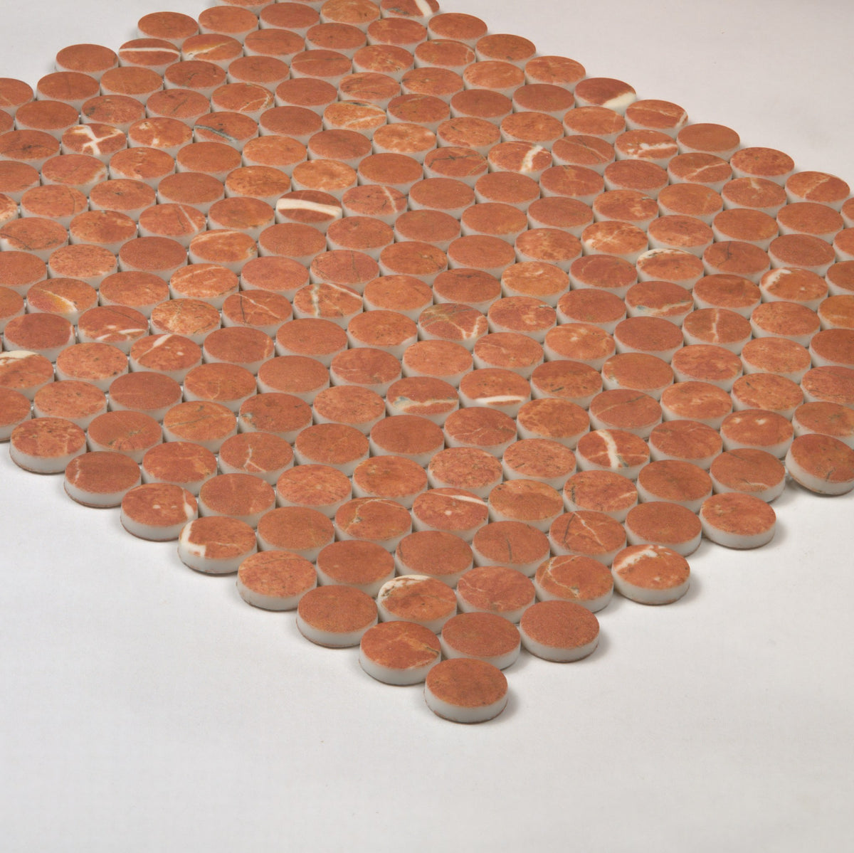 Boutique Rojo Alicante Recycled Glass Penny Round 290x315mm angle view