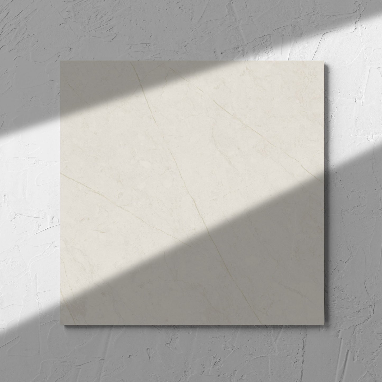 Pedra White Matt 300x300mm tile shadow