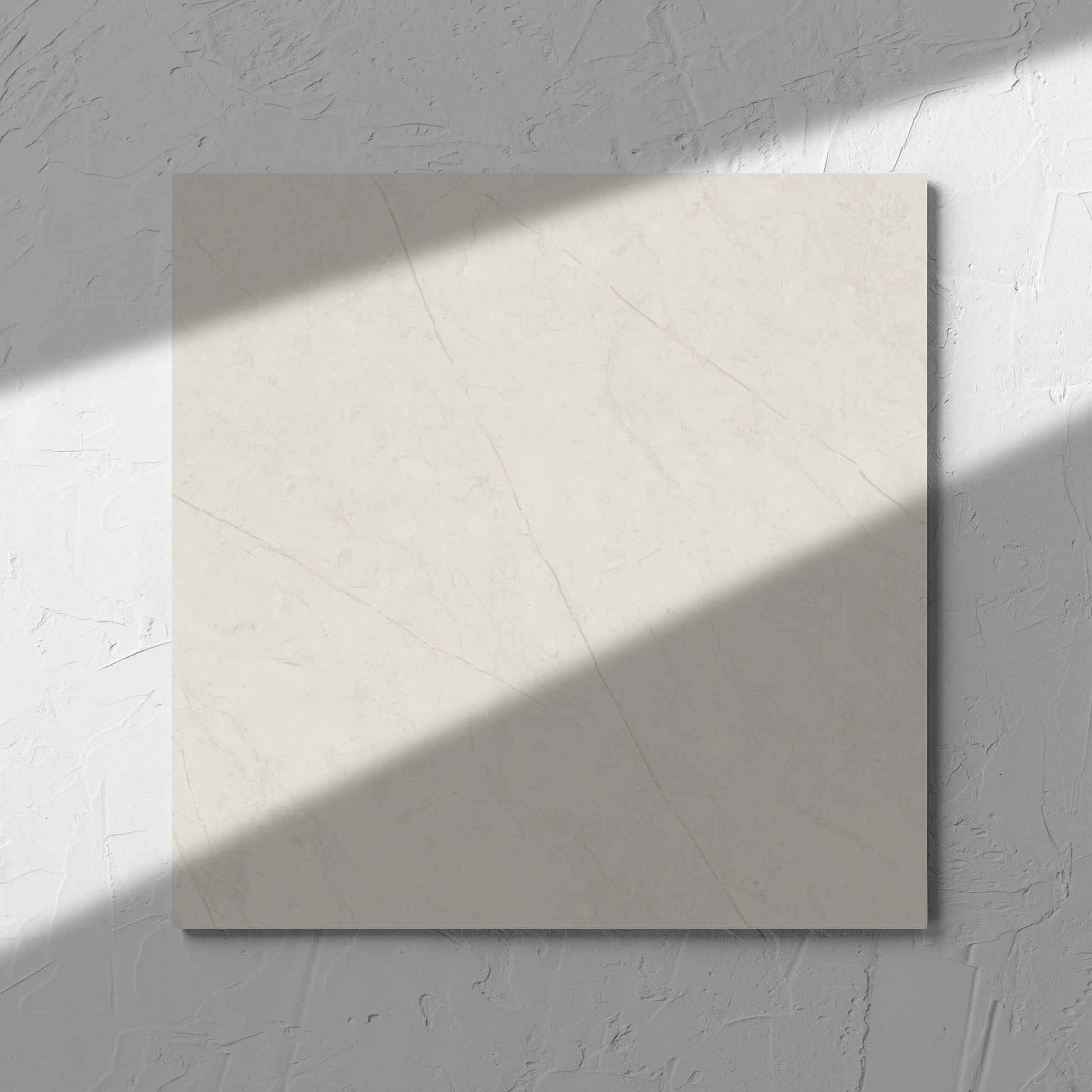 Pedra White Matt 300x300mm tile shadow