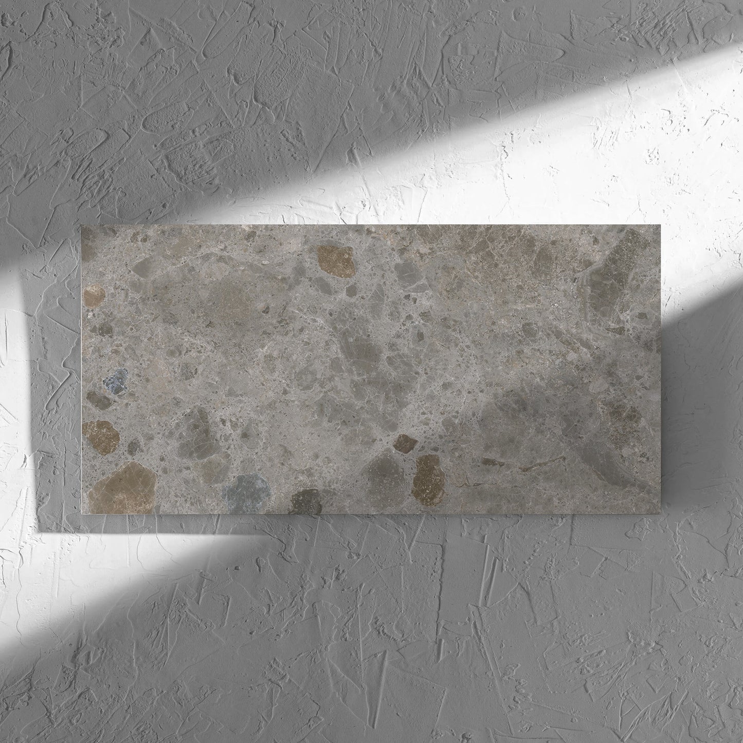 Bedrock Mid Grey Matt 300x600mm tile shadow