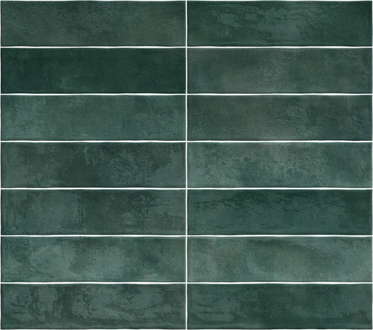 Caramela Dark Green Gloss 75x300mm