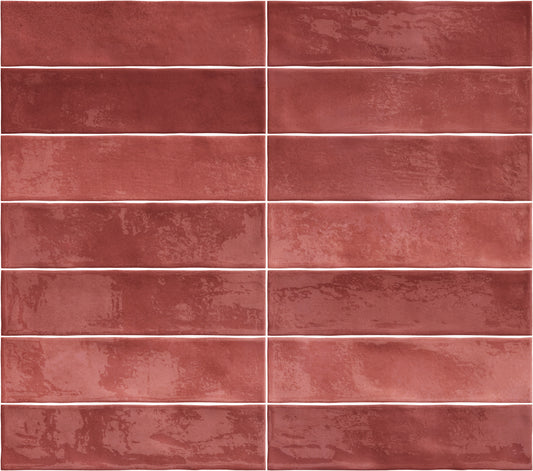 Caramela Red Gloss 75x300mm
