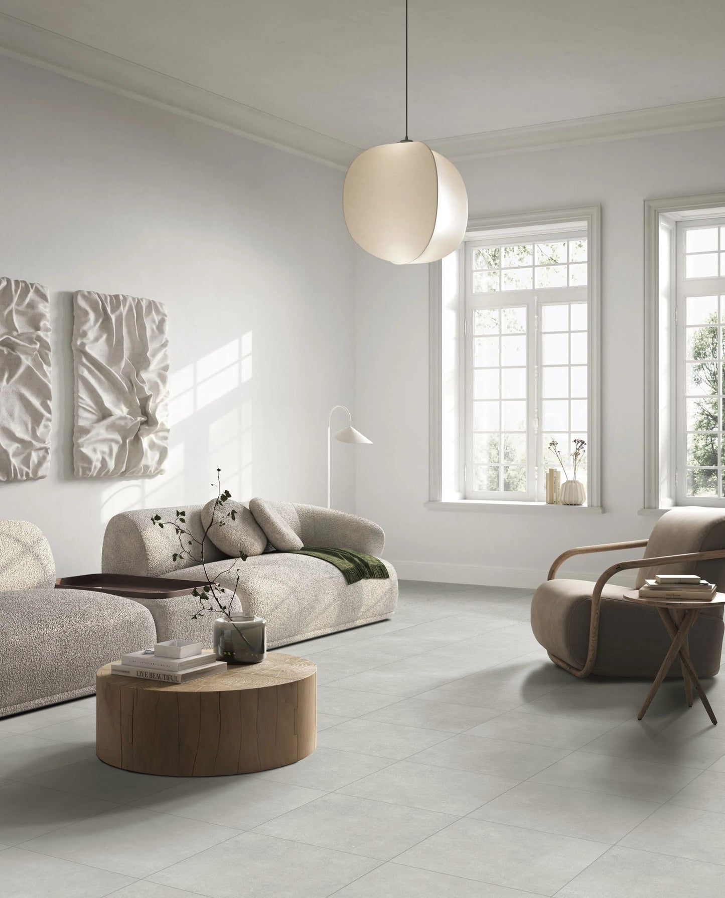 Carnarvon Latte Matt External 450x450mm lifestyle