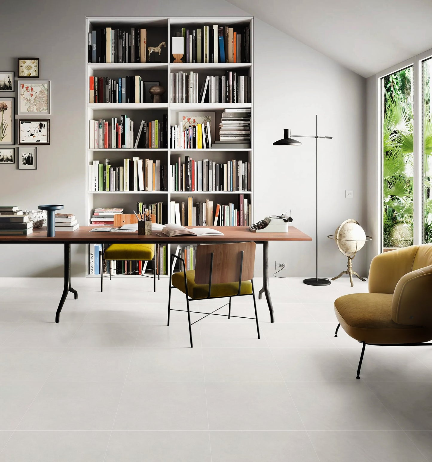 Carnarvon White Matt External 450x450mm lifestyle