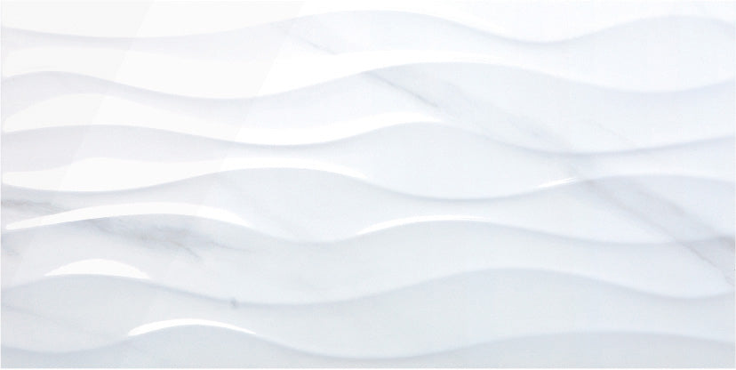 Carrara Bianco Decor Gloss 300x600mm