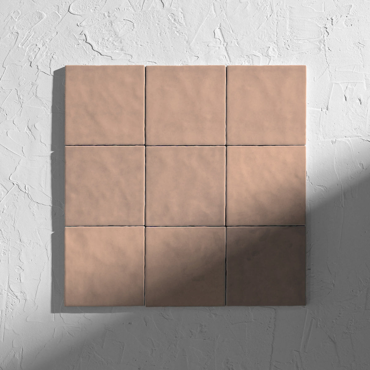 Casablanca Coral Gloss tiles in natural light