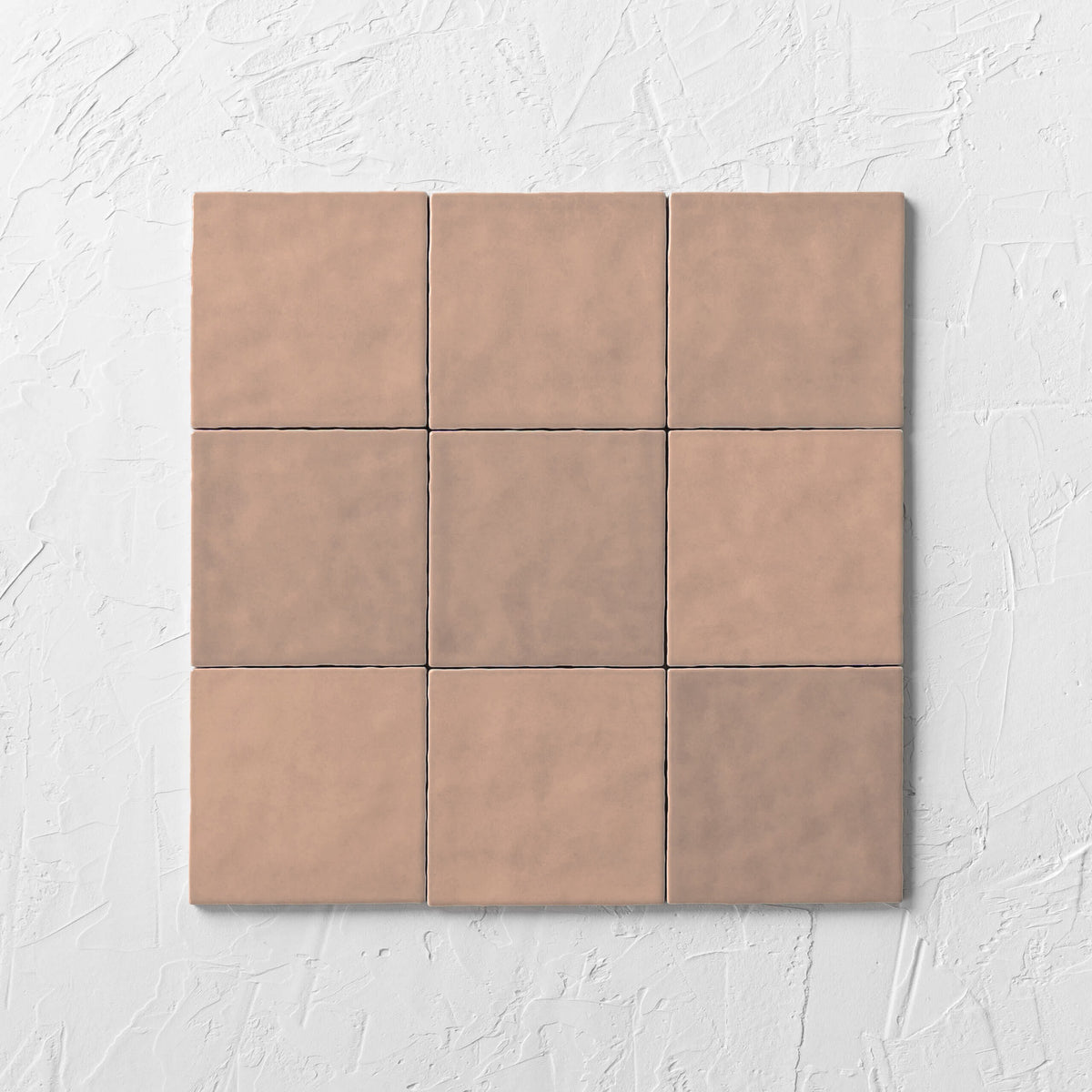 Casablanca Coral Gloss tiles laid in a grid