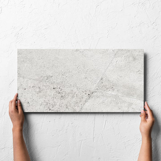 Toulouse White Matt 300x600mm hand 2