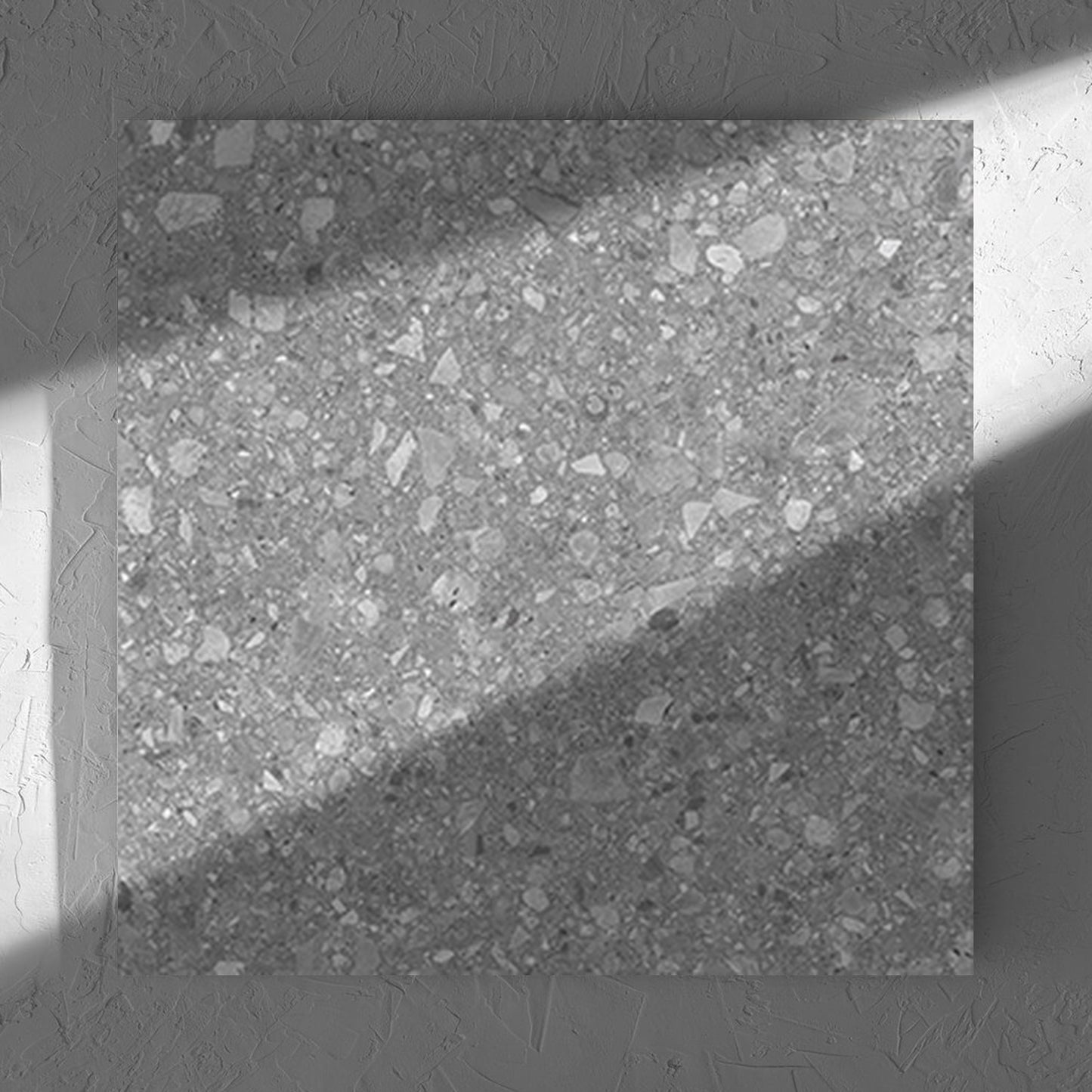 Vision Dark Grey Matt 600x600mm tile shadow