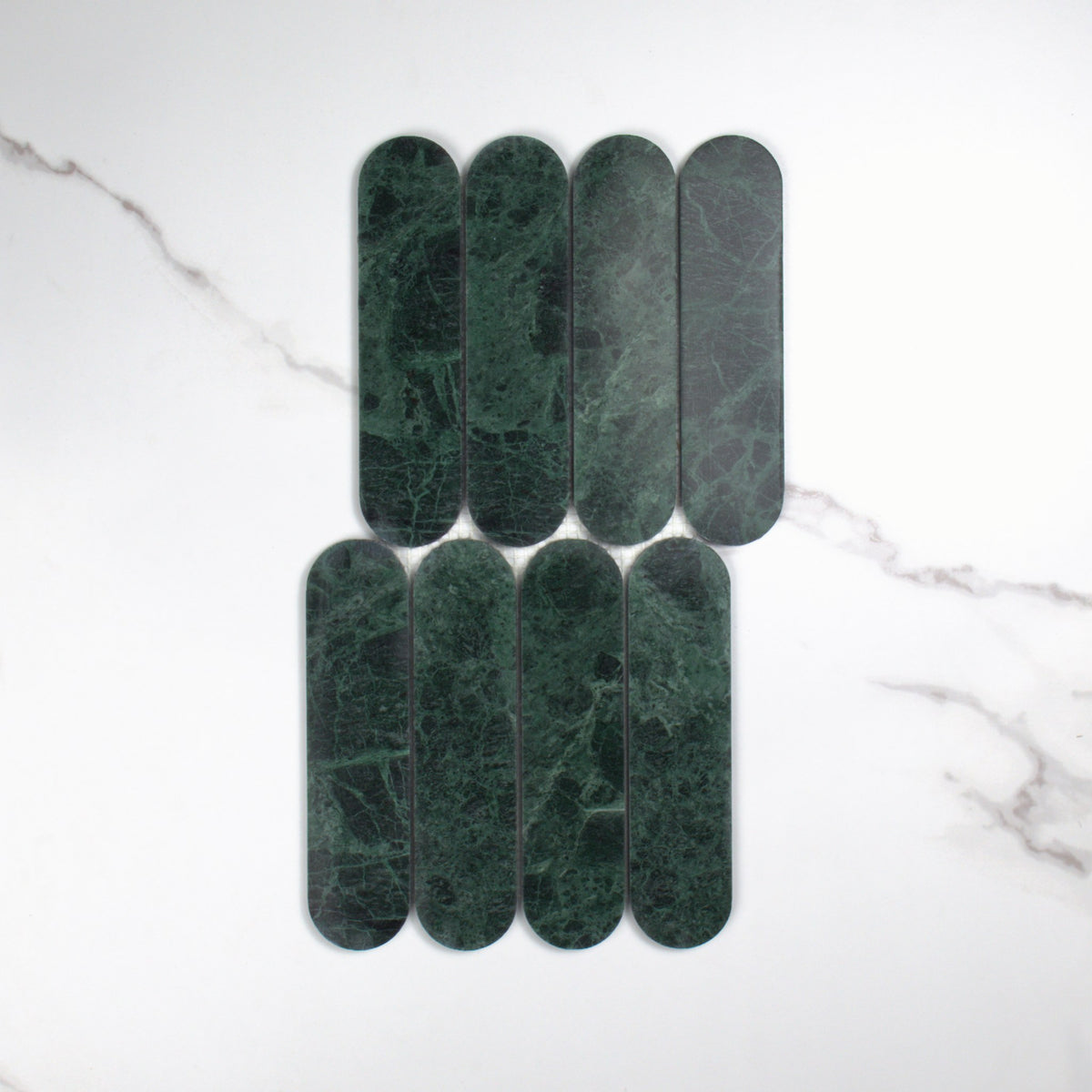 Elementa Verdi Alpi Cylinder Mosaic 50x198mm top view