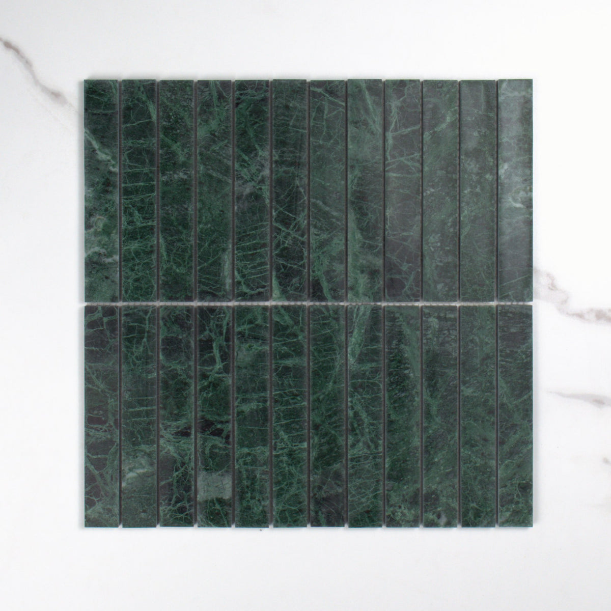 Elementa Verdi Alpi Finger Mosaic 23x148mm top view