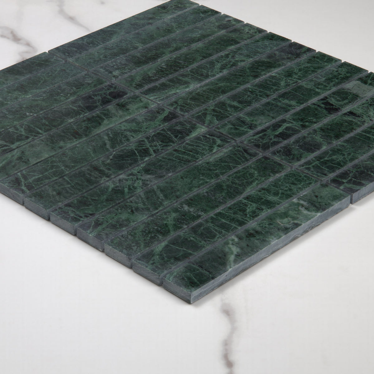 Elementa Verdi Alpi Finger Mosaic 23x148mm angle view