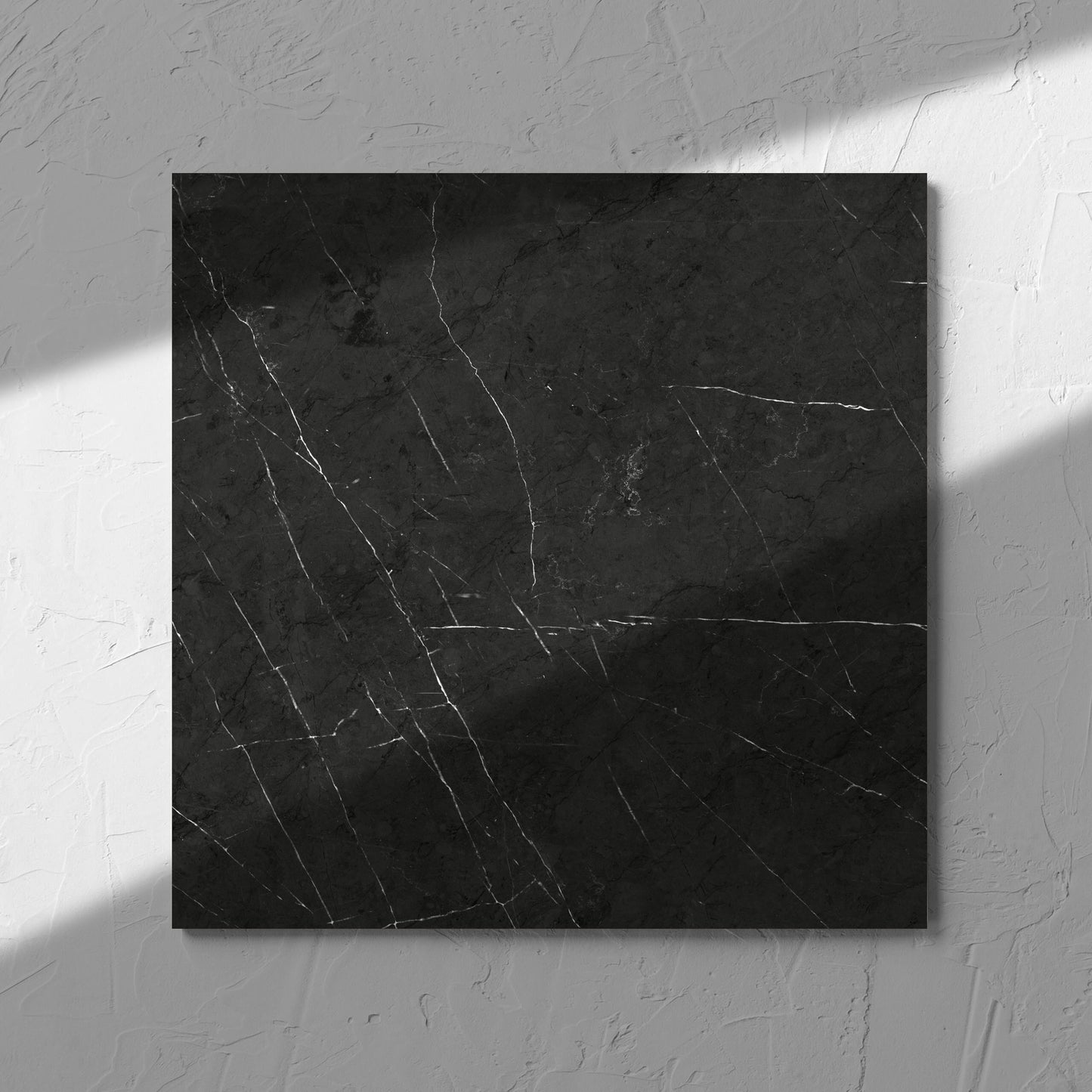 Pedra Charcoal Matt 300x300mm tile shadow