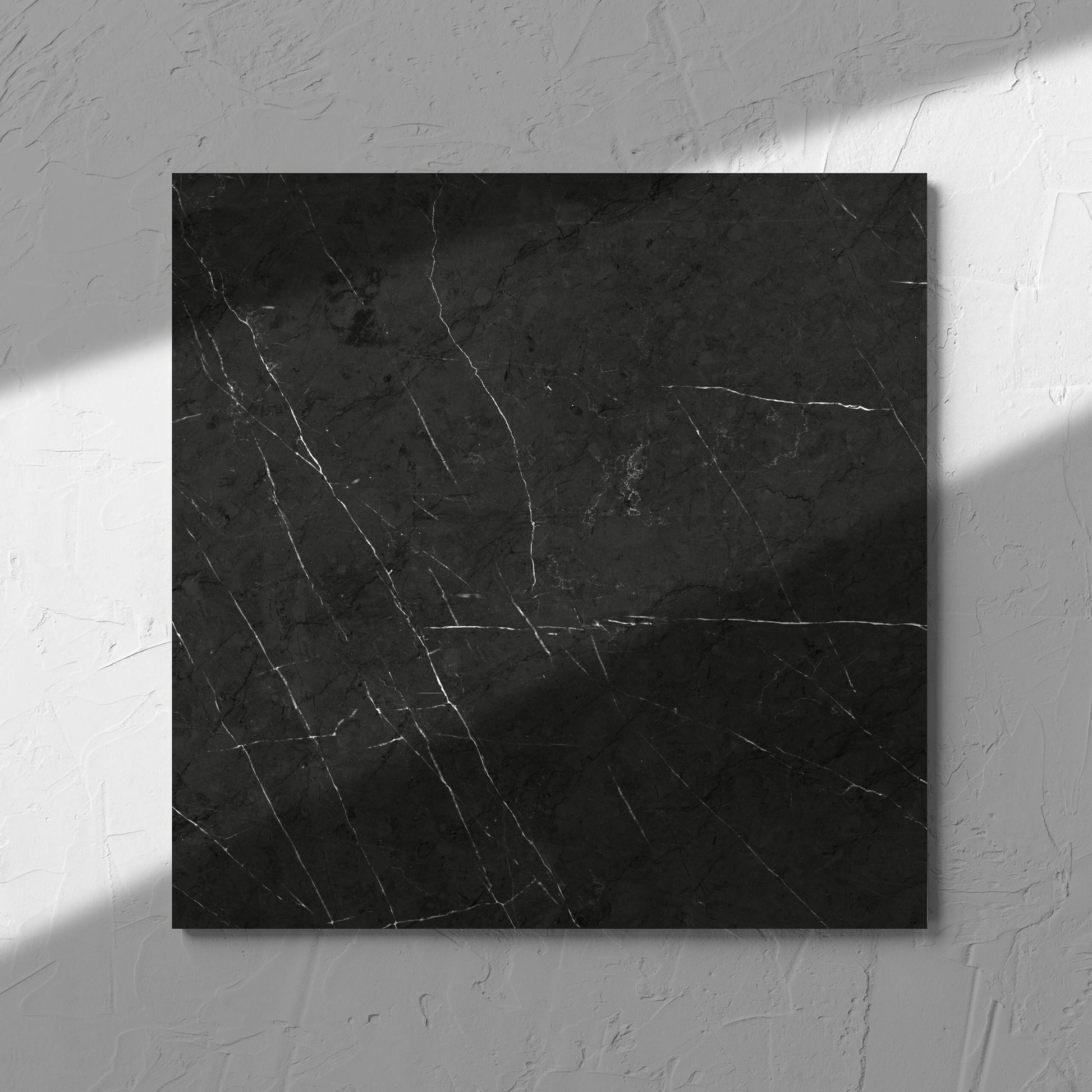Pedra Charcoal Matt 300x300mm tile shadow